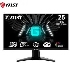MSI - Monitor G255F 24.5" FHD 180 Hz 1 ms Rapid IPS PLANO