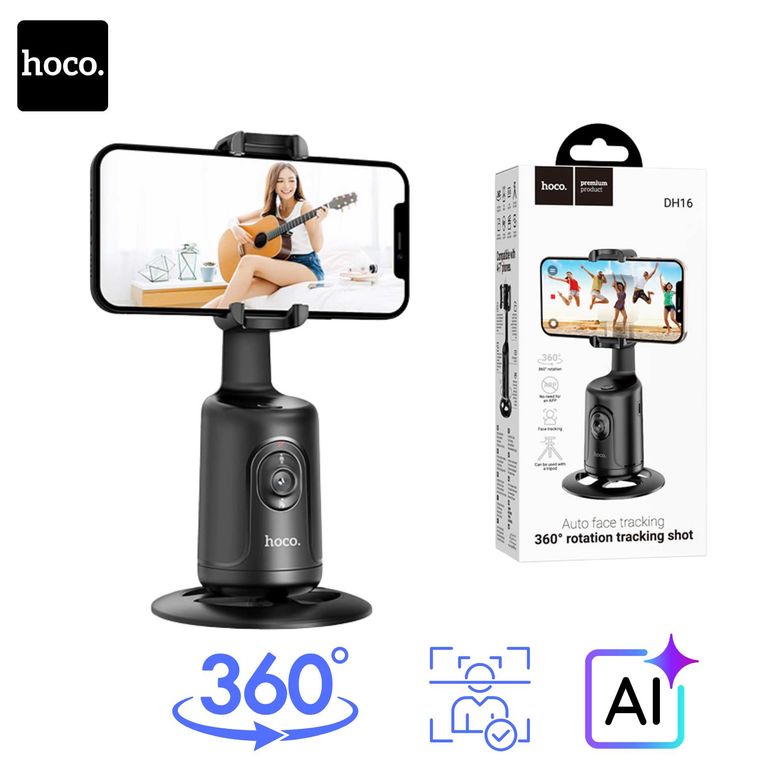 Tripode Holder con Seguimiento Facial Inteligente IA 360° Celular
