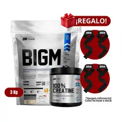 UNIVERSE NUTRITION - Proteína BIGM 3Kg Vainilla+Universe Nutrition 250g+2 Straps