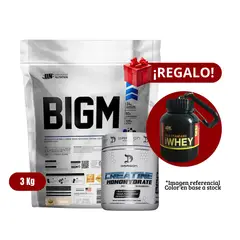UNIVERSE NUTRITION - Proteína BIGM 3Kg Cookies+Dragon Pharma 300g+Portaproteína