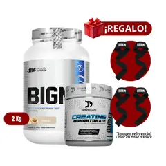 Universe Nutrition - Proteína BIGM 2Kg Cookies+Dragon Pharma 1 Kg+2 Straps