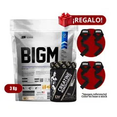 UNIVERSE NUTRITION - Proteína BIGM 3Kg Cookies+Dorian Yates 300g+2 Straps