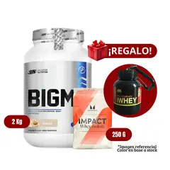 UNIVERSE NUTRITION - Proteína BIGM 2Kg Cookies+MyProtein 250g+Portaproteína