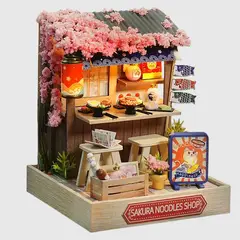 GENERICO - Mini espacios para armar Sakura Noodles Shop Rompecabezas 3D