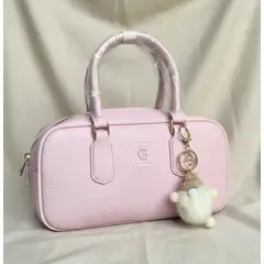 GENERICO - CARTERA DE MANO MORRAL TIPO BAUL CON LLAVERO UB