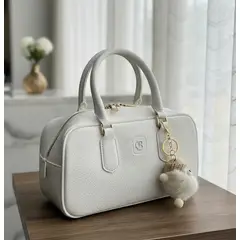 GENERICO - CARTERA DE MANO MORRAL TIPO BAUL CON LLAVERO UB