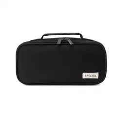 TIOZONEY - Estuche para lápices con múltiples bolsillos-Negro