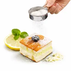 GENERICO - Colador Tamizador De Harina Acero Inoxidable Profesional Repostería