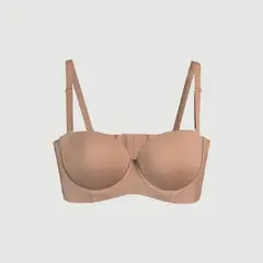 D'LIRIO LENCERIA - Brasier Strapless de Copas Lisas con Soporte y Versatilidad Invisible