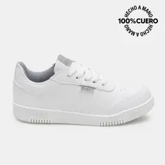 RABBIT - Zapatilla Escolar Casual ANDREI-2602 Blanco Cuero