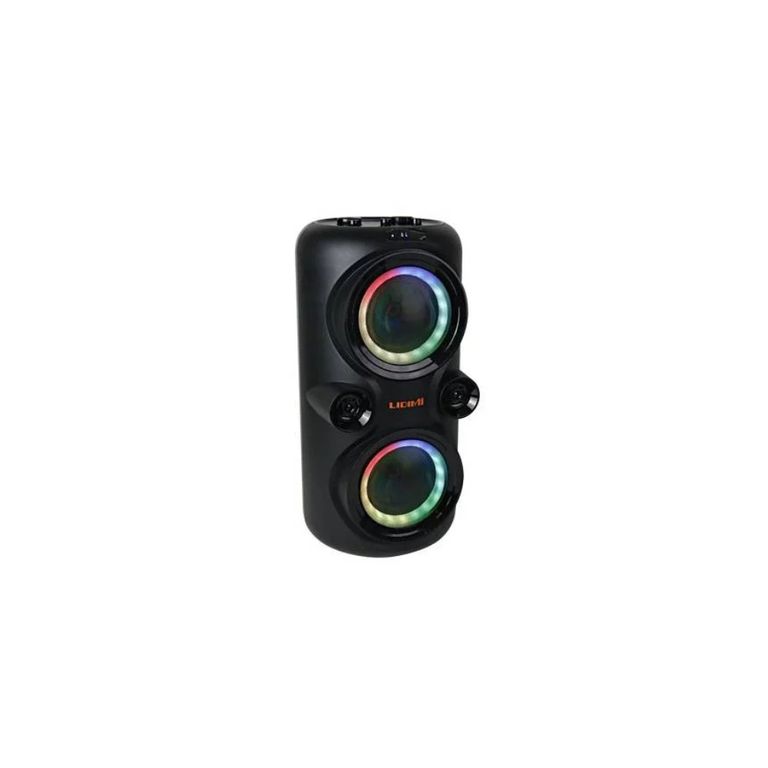 Parlante Portátil Bluetooth LD-S008AC 70W con Luces RGB Karaoke y Radio FM