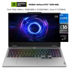 LENOVO - Laptop Gamer LOQ 15IRX10 corei7-13700HX 16GB 512GB RTX5050 8GB W11Pro