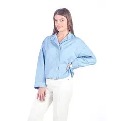 MICHELLE BELAU - LOLA - BLUSA DENIM MANGA LARGA