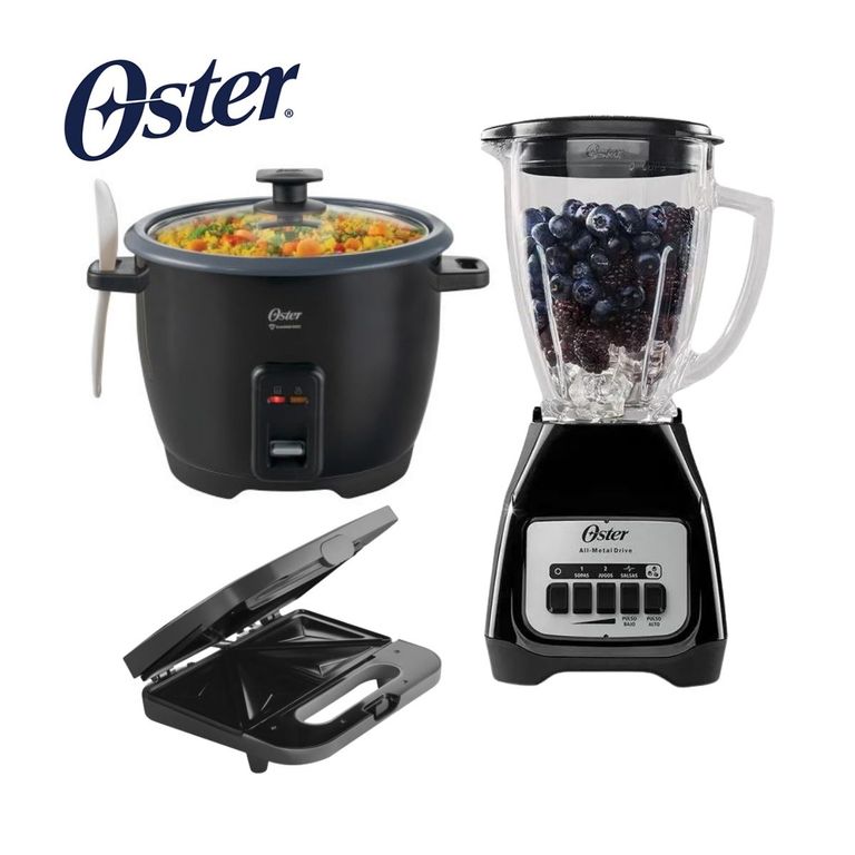 COMBO Olla Arrocera 1.8 LT + Licuadora 2 Velocidades + Sandwichera