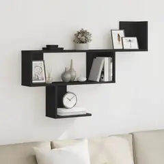 GENERICO - Repisa Schick Flotante Melamina 110x70cm Negro