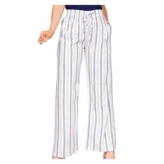 GENERICO - Pantalón Lino a Rayas Elasticado Jennifer Mujer