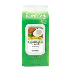 TROPICLEAN - Wipes Hipoalergenicos Pañitos Humedos 100und