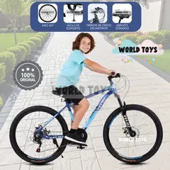 VELOX - Bicicleta Montañera Aro 24 «CROMOLY» Edición Exclusiva Multi Blue