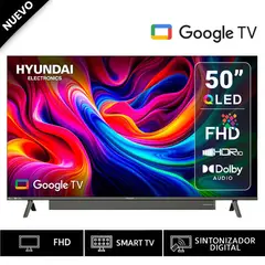 HYUNDAI - Televisor 50 QLED FHD Google TV HYLED5029QFG