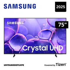 SAMSUNG - Televisor 75” Crystal UHD 4K 75U8000F