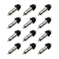 GENERICO - BEBEDERO NIPLE PARA AVES CUY CHUPON ACERO INOXIDABLE PACK X12