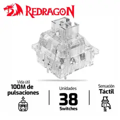 REDRAGON - Kit Switches Panda Crystal 38 units
