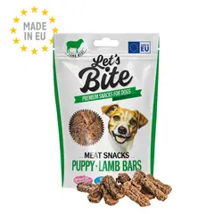 BRIT - Lets Bite Meat Snacks Puppy Lamb Bars 80gr