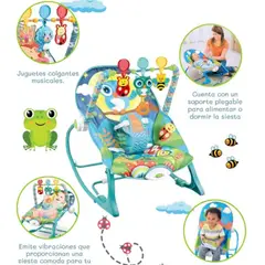 GENERICO - Silla Mecedora con Vibrador Musical y Toys