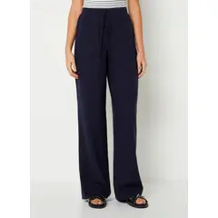 GENERICO - Pantalón palazzo lino para dama