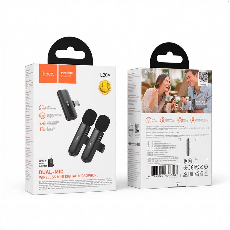Micrófono L20a Solapero Dual Mic Rango Alcanse 10 A 15m
