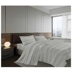 GENERICO - SABANA JUEGO DE SÁBANAS 4 PIEZAS 4200 HILOS 2 PLAZAS Y MEDIA QUEEN