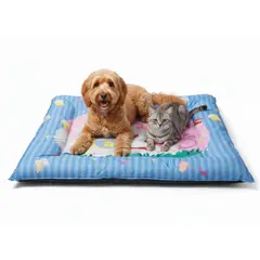 GENERICO - MANTA REFRIGERANTE PARA MASCOTAS 2 EN 1 – FUNCIONA COMO CAMA