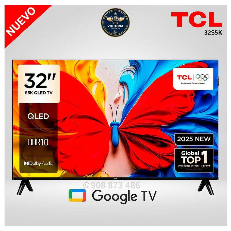 Televisor 32 QLED Full HD Smart TV 32S5K Google TV