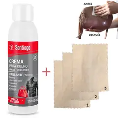GENERICO - Crema para cuero protector hidratante limpieza zapatilla cartera Kit