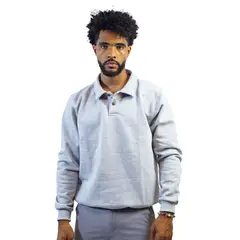 DM DEXMEN - Polera Dexmen Camisa Boton Gris