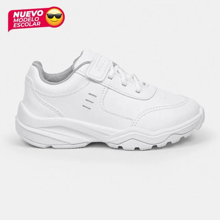 Zapatilla Escolar Nexo Mixto Blanco