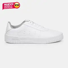 VENUS - Zapatilla Escolar Vibe Pasador Blanco