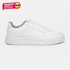 VENUS - Zapatilla Escolar Volt Pasador Blanco