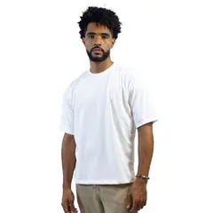 DM DEXMEN - Polo Dexmen Oversize Entero Blanco