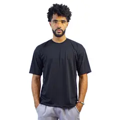 DM DEXMEN - Polo Dexmen Oversize Entero Negro