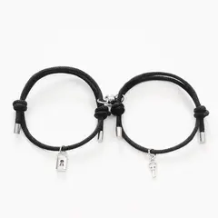 GENERICO - Pulseras para Parejas Alianza de Amor Regalo San Valentín