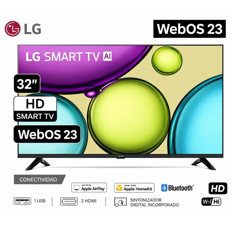 Televisor Smart 32 tv hd 32LR600BPSC CON WEBOS Y AI THINQ