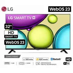 LG - Televisor Smart 32 tv hd 32LR600BPSC CON WEBOS Y AI THINQ