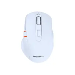 MEETION - Mouse BTM032 Inalámbrico Bluetooth Recargable Ergonómico Blanco