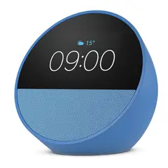 AMAZON - Echo Spot 2024 Azul Marino Asistente Inteligente con Alexa y Pantalla
