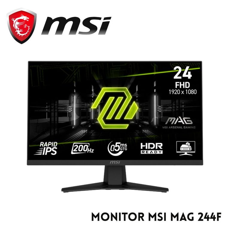 Monitor MAG 244F Plano 238 FHD Rapid IPS 1920 x 1080 HDMI DP Headphone-Out