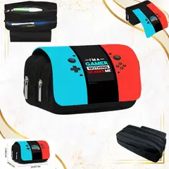 GENERICO - Cartuchera tematica gaming de doble capa