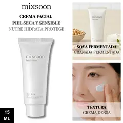 MIXSOON - Mini Crema Facial Hidratante Piel Seca y Sensible - Been Cream 15ml