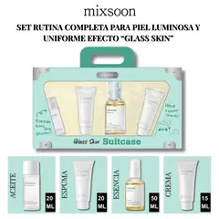 MIXSOON - Set Rutina Completo Efecto Glass Skin Piel Seca y Sensible - Glass Skin Suit Case 4minis