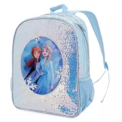 DISNEY CLASICOS - Mochila Lentejuela Frozen y Lonchera Para Niñas